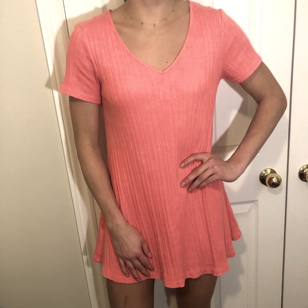 Shift summer dress pink